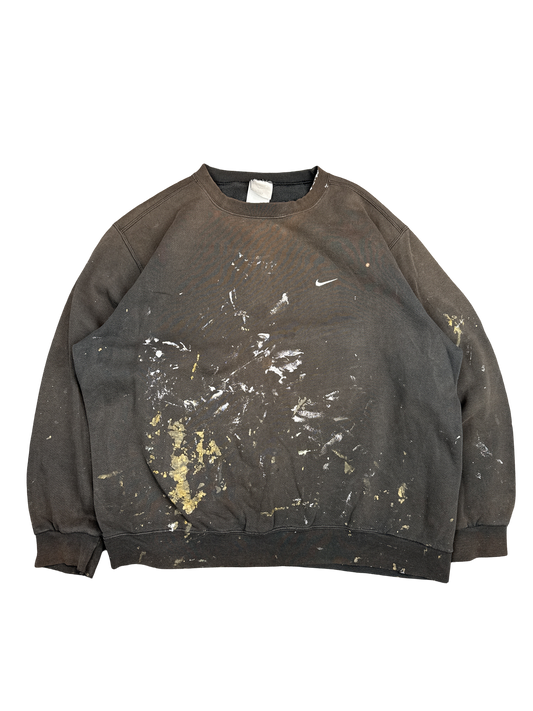 Distressed Nike Paint-Splatter Sweatshirt (2XL)