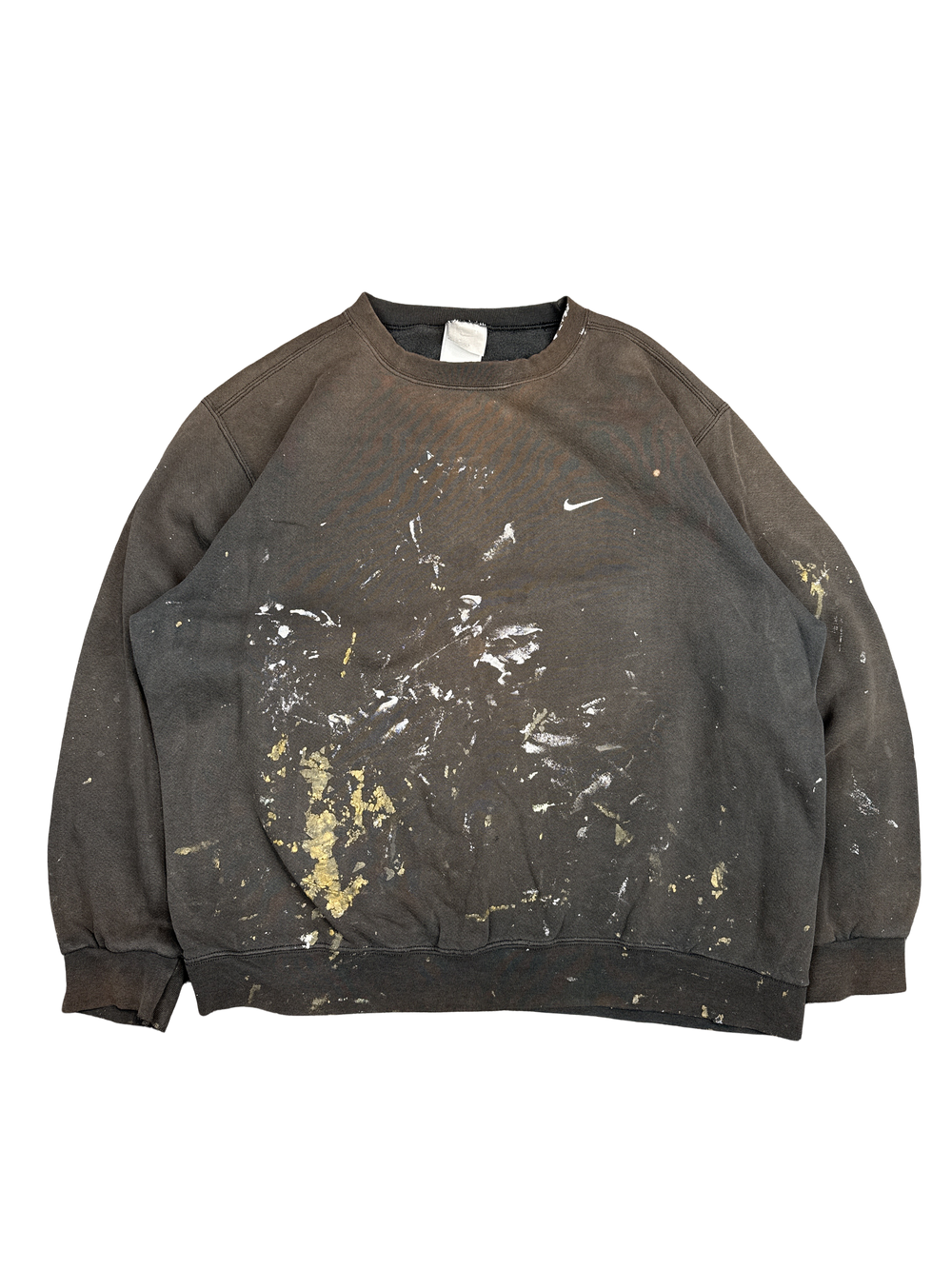 Distressed Nike Paint-Splatter Sweatshirt (2XL)