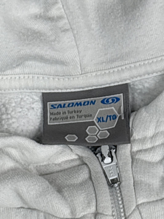 Salomon White Zip-Up Hoodie (XL)
