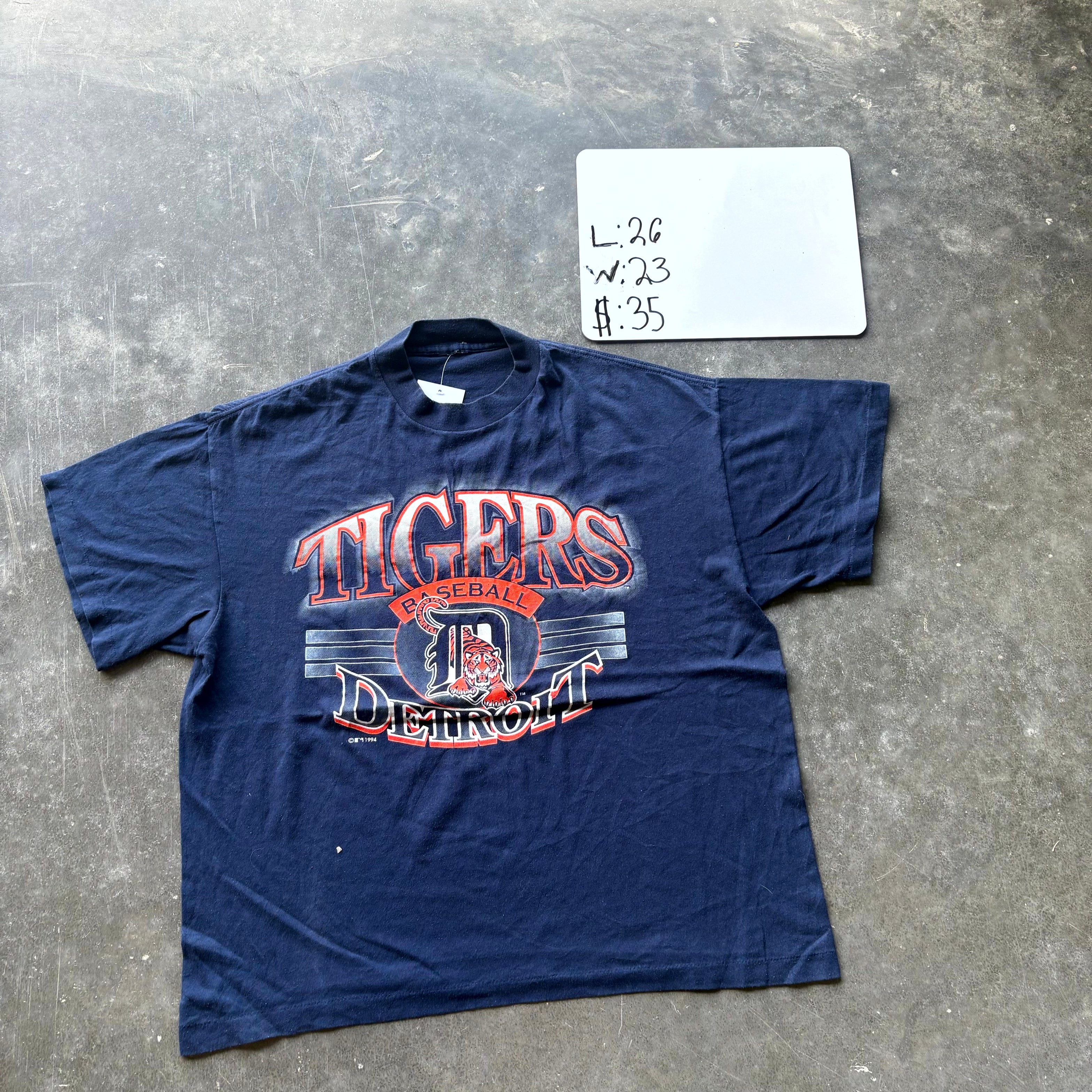 1990s Detroit Tigers Baseball Graphic Tee (XL)