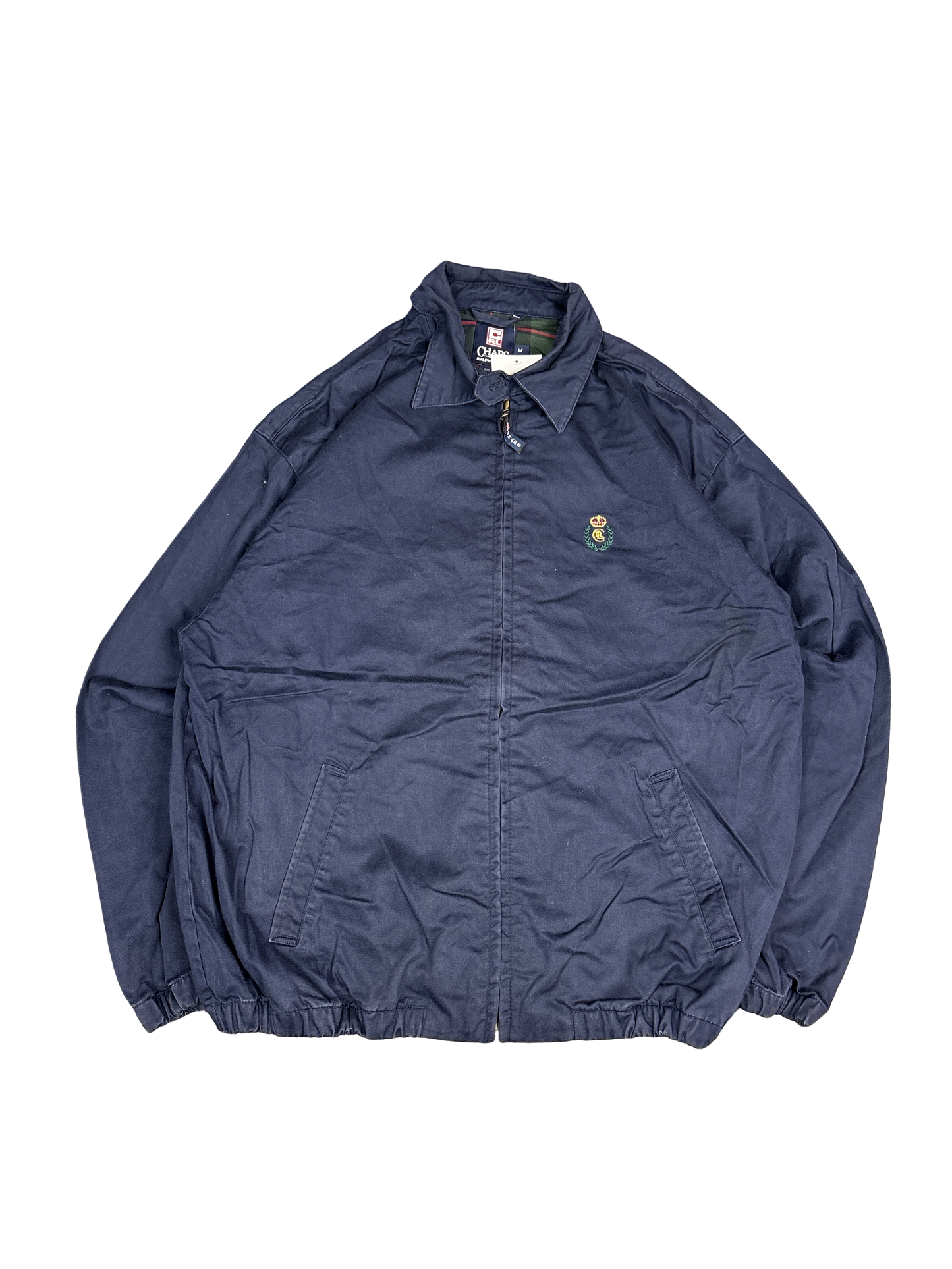 Chaps Ralph Lauren Navy Cotton Zip Jacket (M)