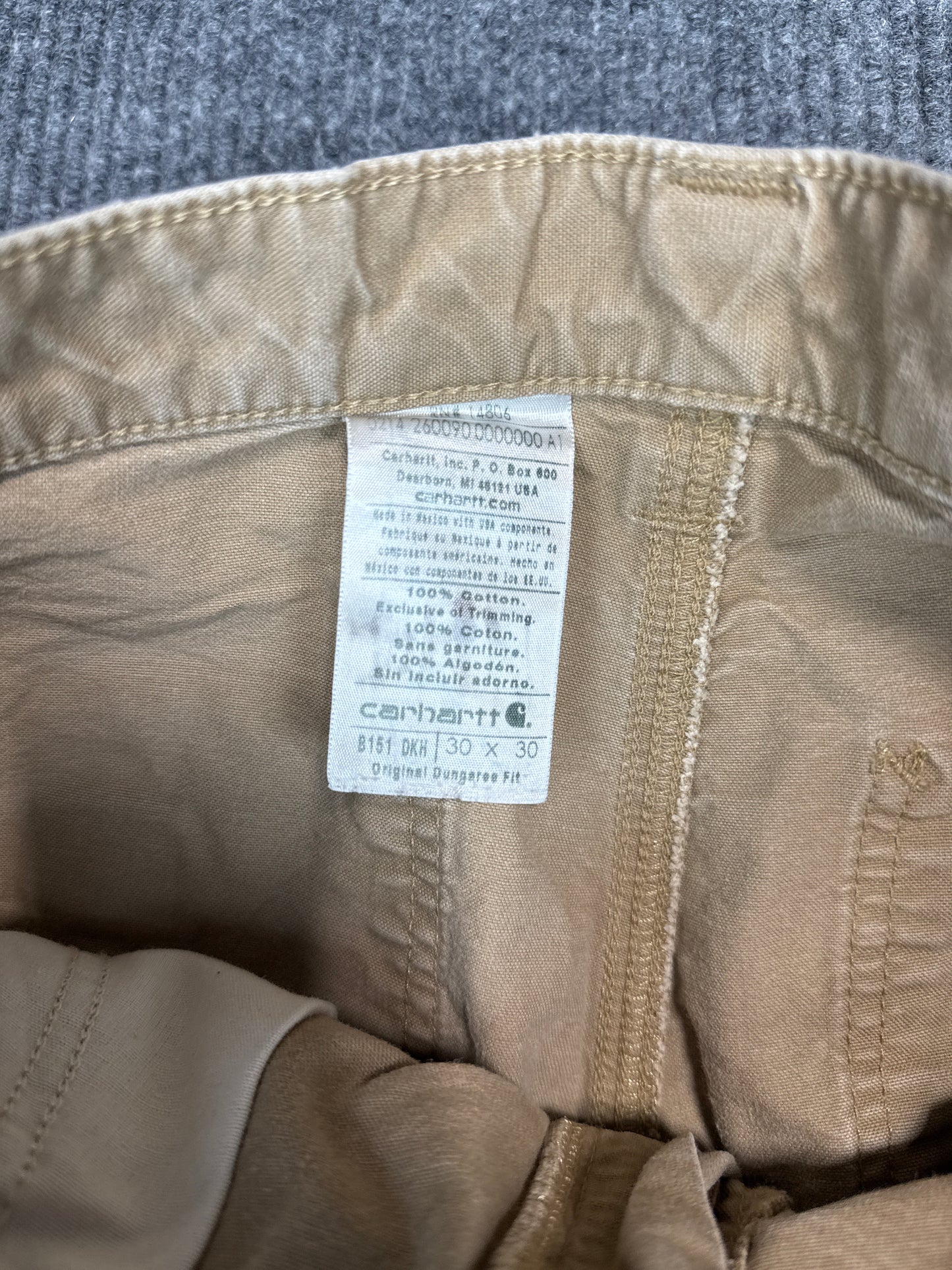 Carhartt Original Dungaree Fit Work Pants (30x30)