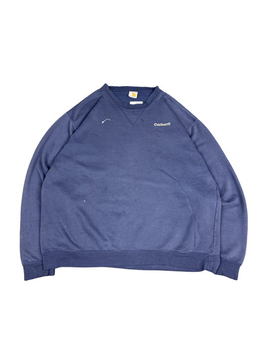 Carhartt Navy Crewneck Sweatshirt (2XL)