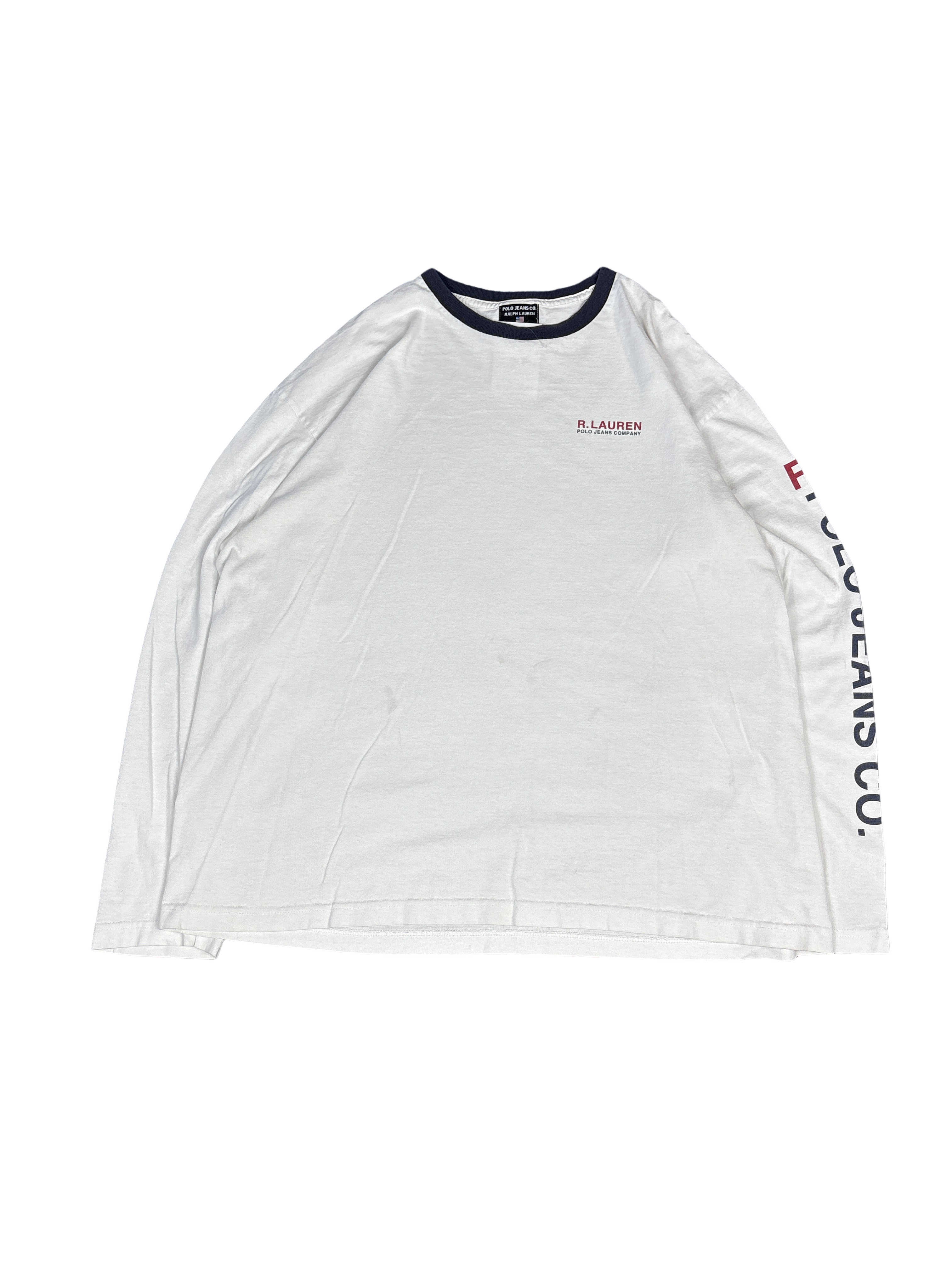 1990s Polo Jeans Co. Ralph Lauren Long Sleeve Tee (2XL)