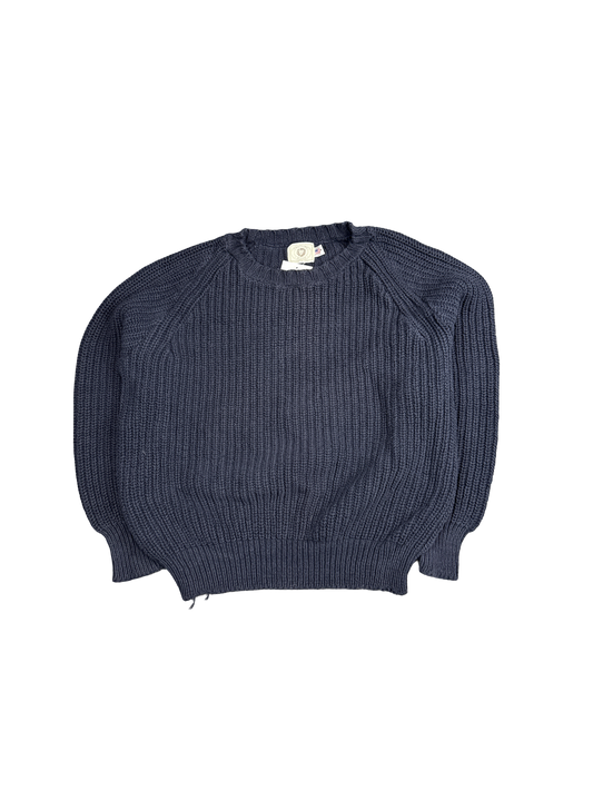 Gregory John Navy Knit Pullover Sweater (M)