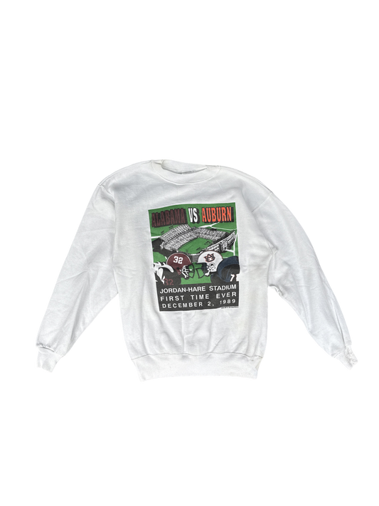 1989 Alabama vs Auburn Football Sweatshirt (M)