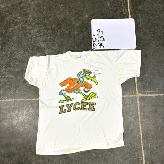1990s Lycée Pelican Graphic T-Shirt (L)