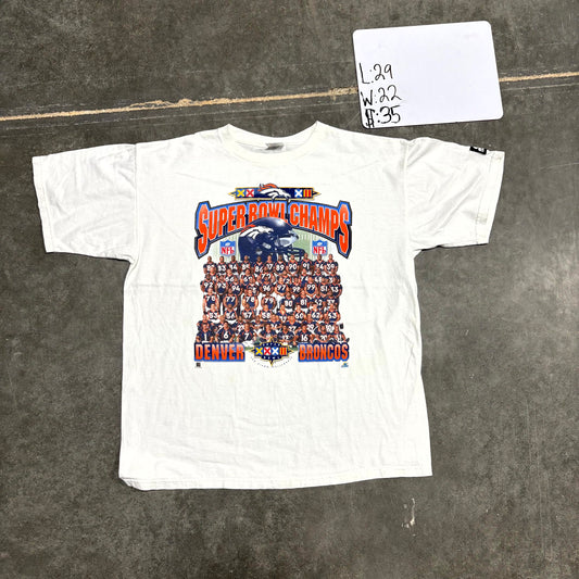 1998 Denver Broncos Super Bowl Champs Starter T-Shirt
