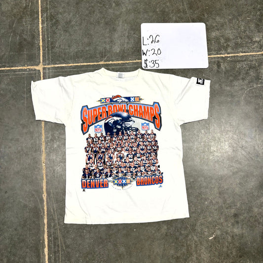 1998 Denver Broncos Super Bowl Champs Graphic Tee (M)