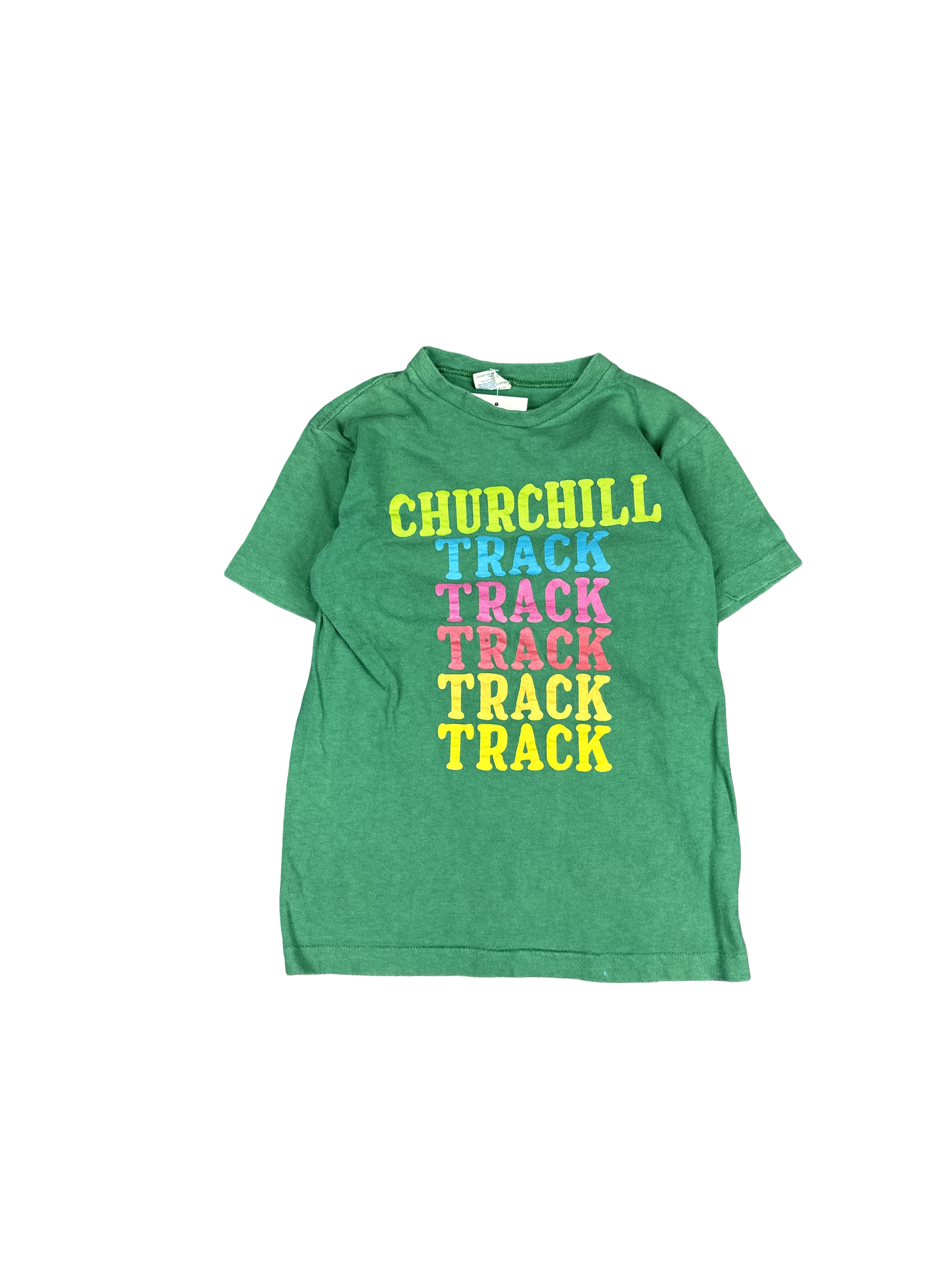 1980s Champion Churchill Track Team Graphic Tee (S)