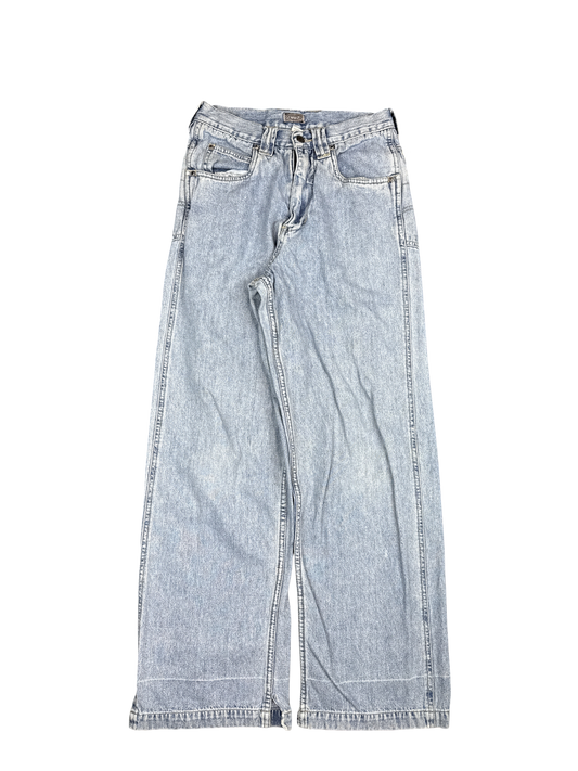 Y2K Zuzu Light Wash Wide Leg Jeans (M)