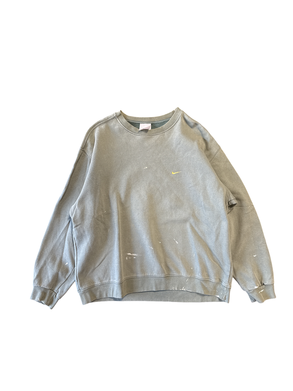 1990s Nike Made in USA Olive Crewneck Sweatshirt (XL)