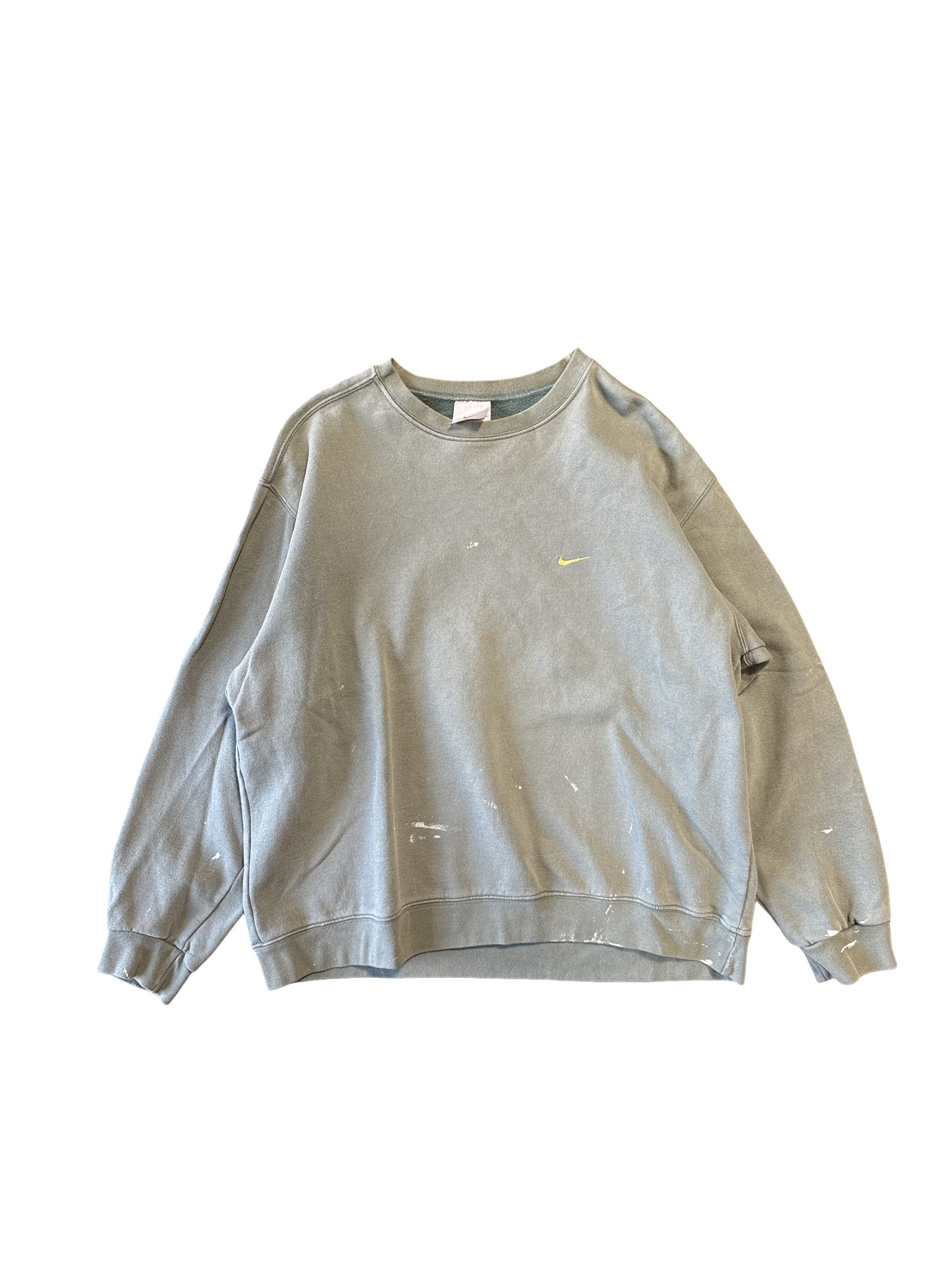 1990s Nike Made in USA Olive Crewneck Sweatshirt (XL)