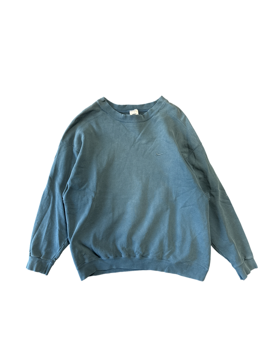 1990s Nike Small Swoosh Crewneck Sweatshirt (L)