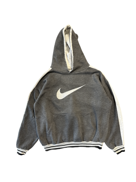 Nike Gray Fleece Logo Hoodie (M)