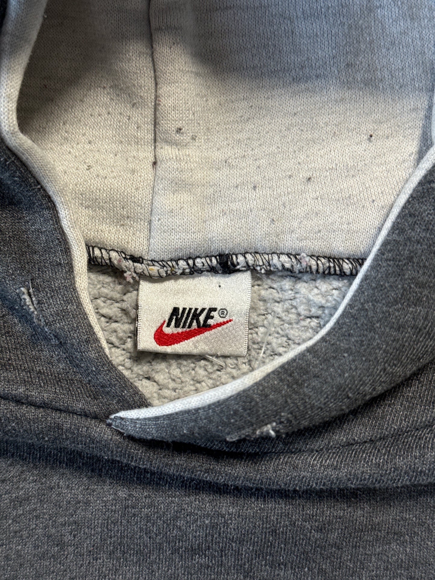 Nike Gray Fleece Logo Hoodie (M)