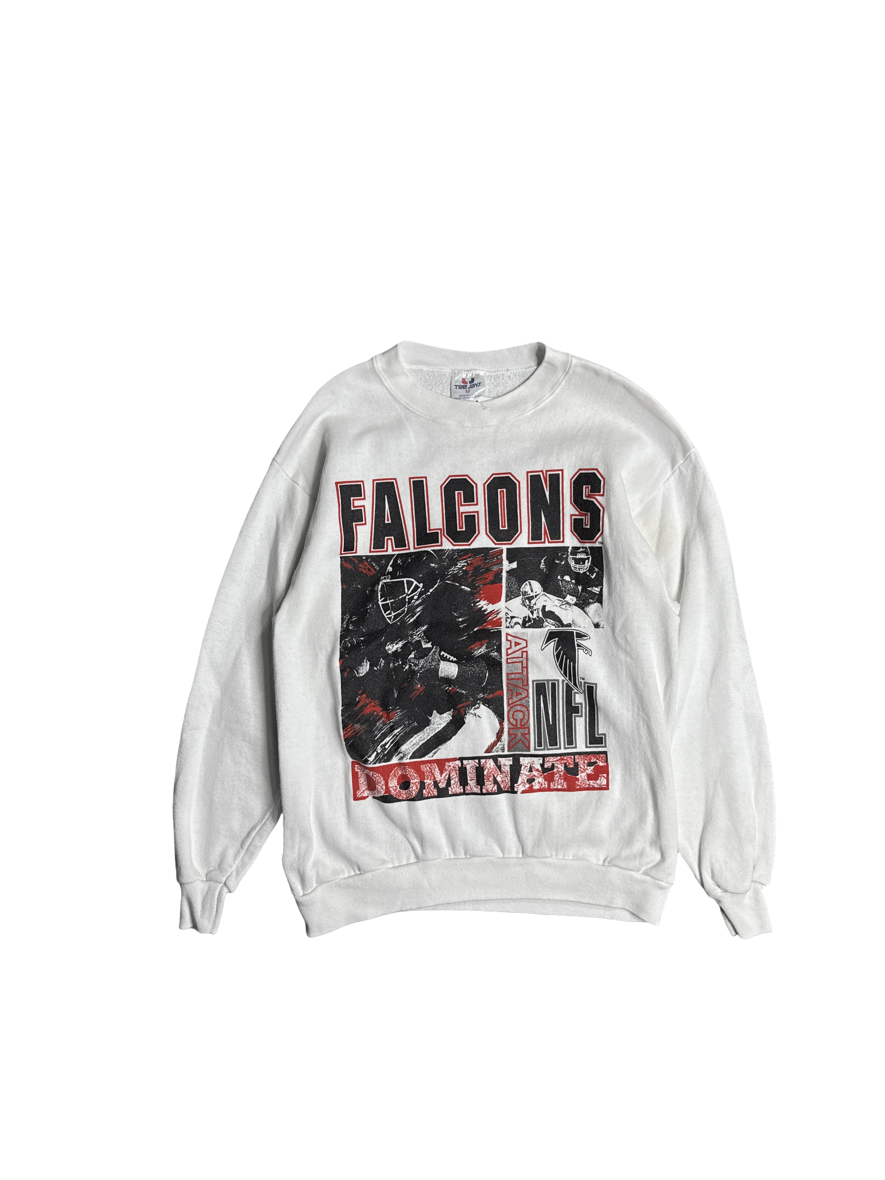 1990s Falcons NFL Graphic Sweatshirt (M)