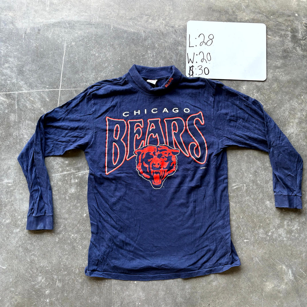 1990s Chicago Bears Long Sleeve Graphic T-Shirt (L)