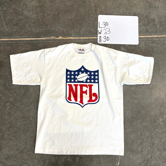 1990s NFL Logo Athletic Shield Graphic T-Shirt