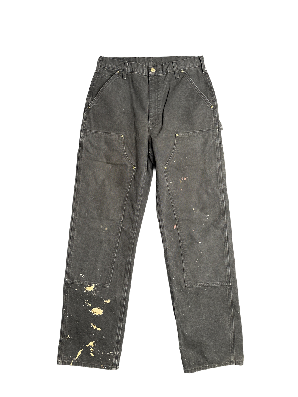 Carhartt B136 Black Double Knee Work Pants (32x34)