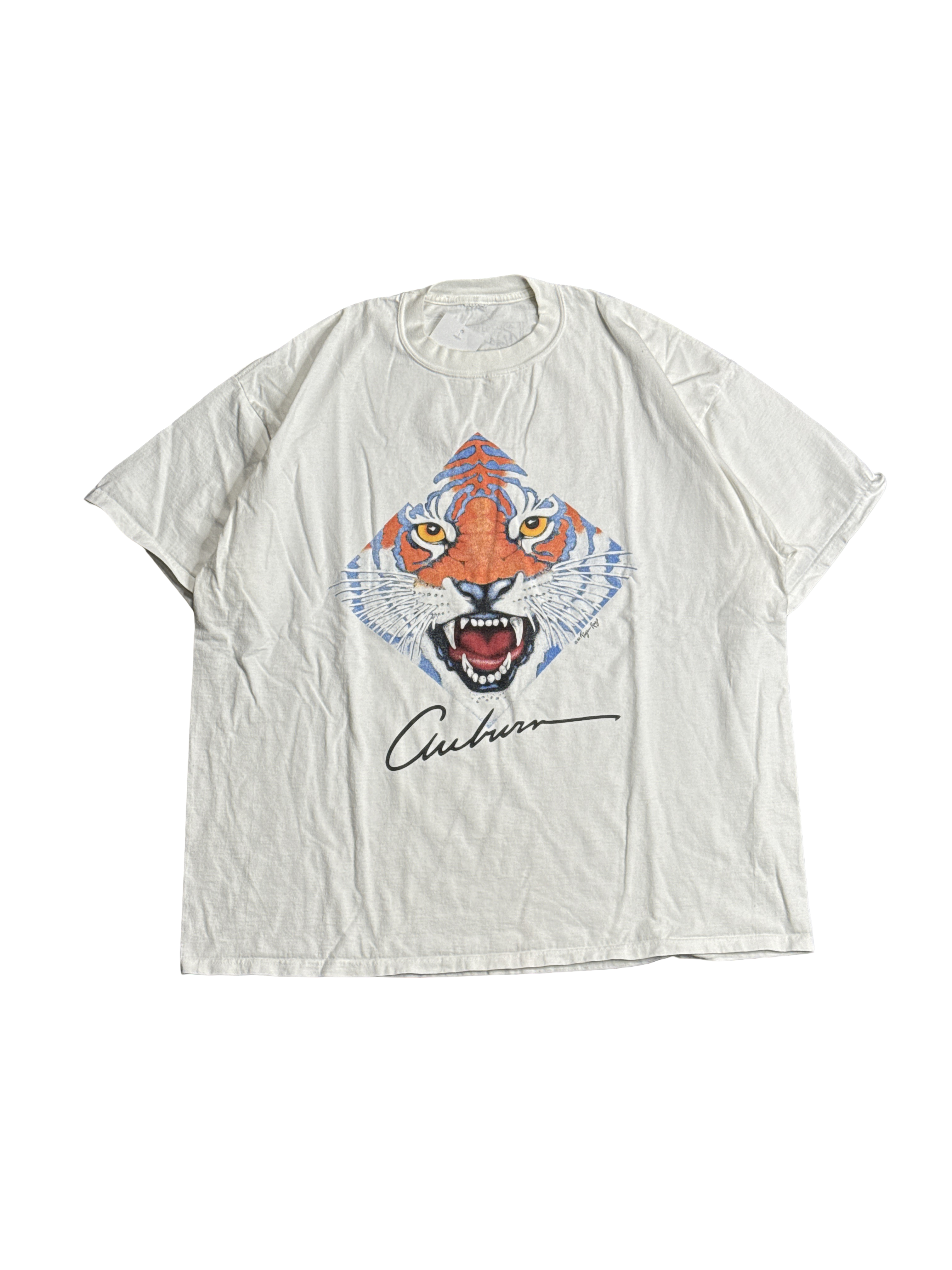 1990s Auburn Tiger Rags Graphic Tee (2XL)