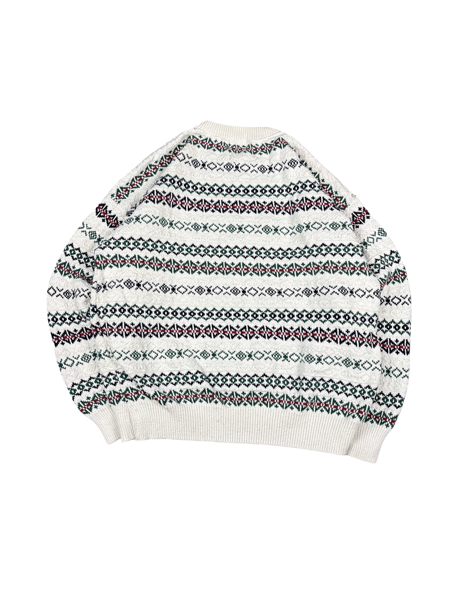 1980s Van Heusen 417 Fair Isle Knit Sweater (XL)