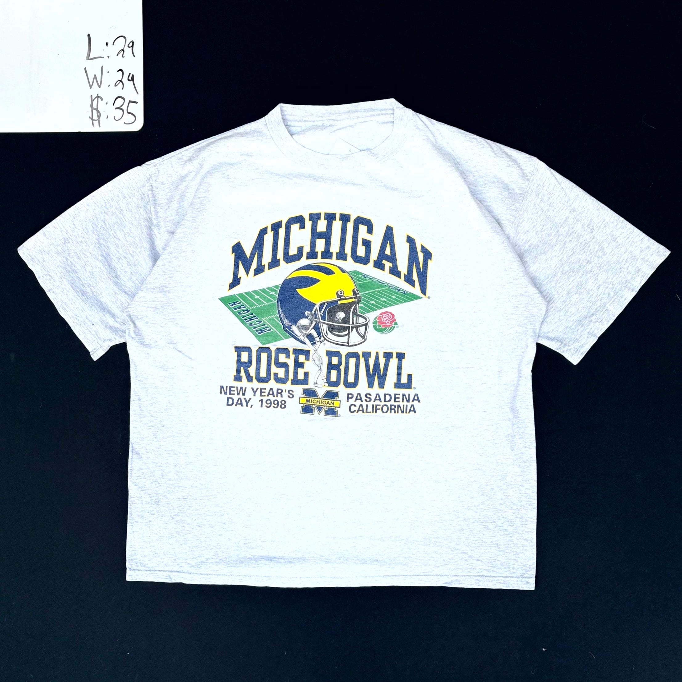 1998 Michigan Rose Bowl Graphic T-Shirt (2XL)