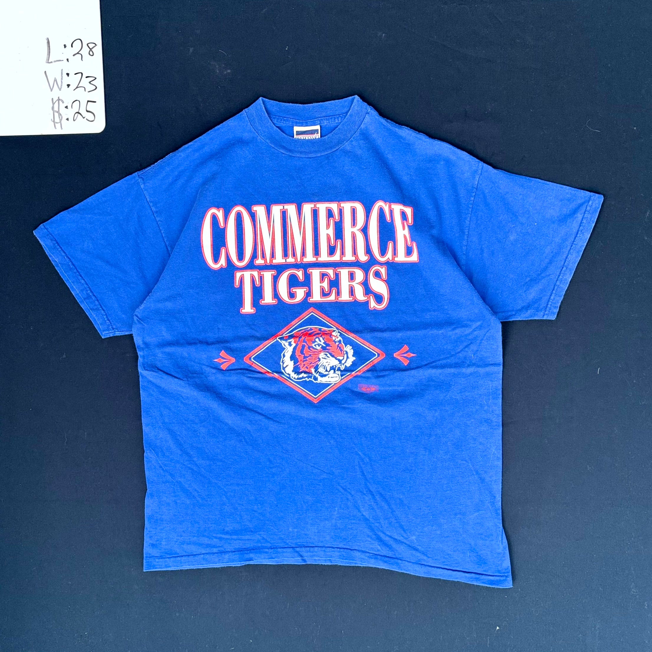 1990s Commerce Tigers Graphic T-Shirt (XL)