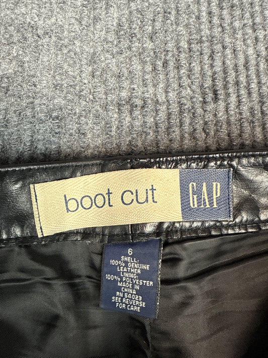 Y2K GAP Boot Cut Genuine Leather Pants (M)