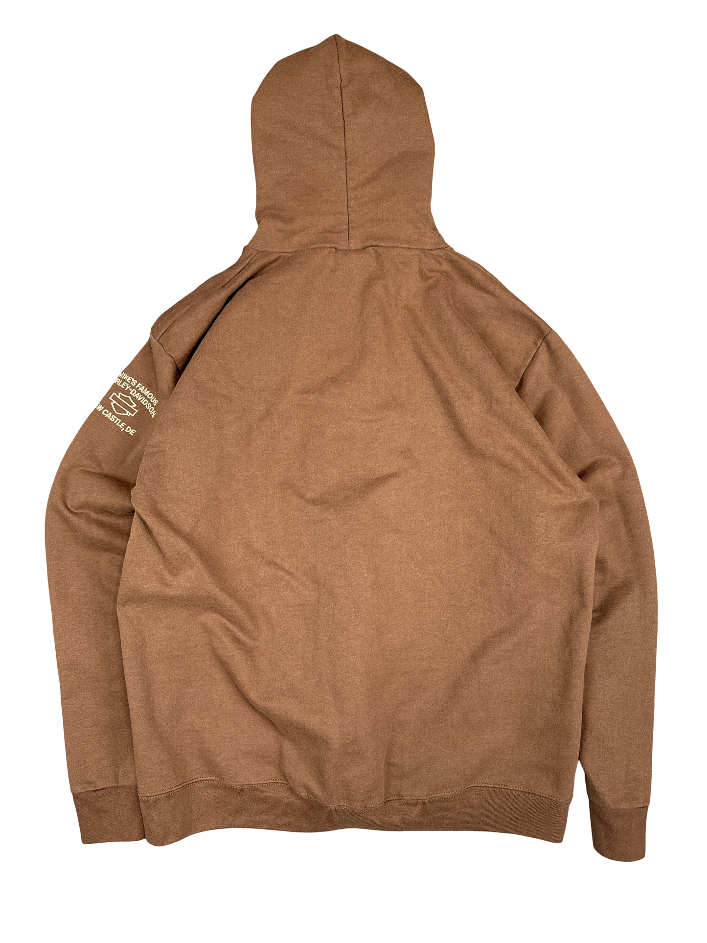 Harley-Davidson Brown Zip-Up Hoodie (L)