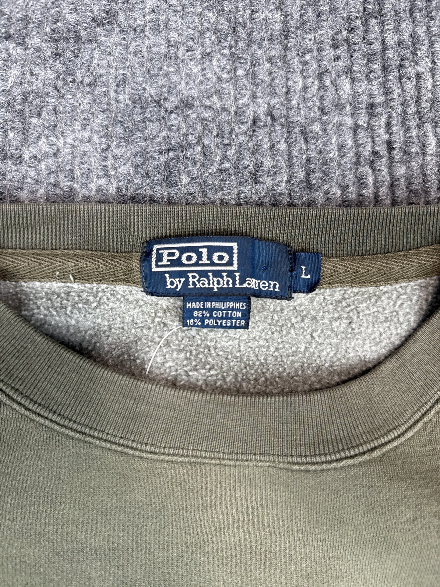 Polo Ralph Lauren Olive Green Crewneck Sweatshirt (L)