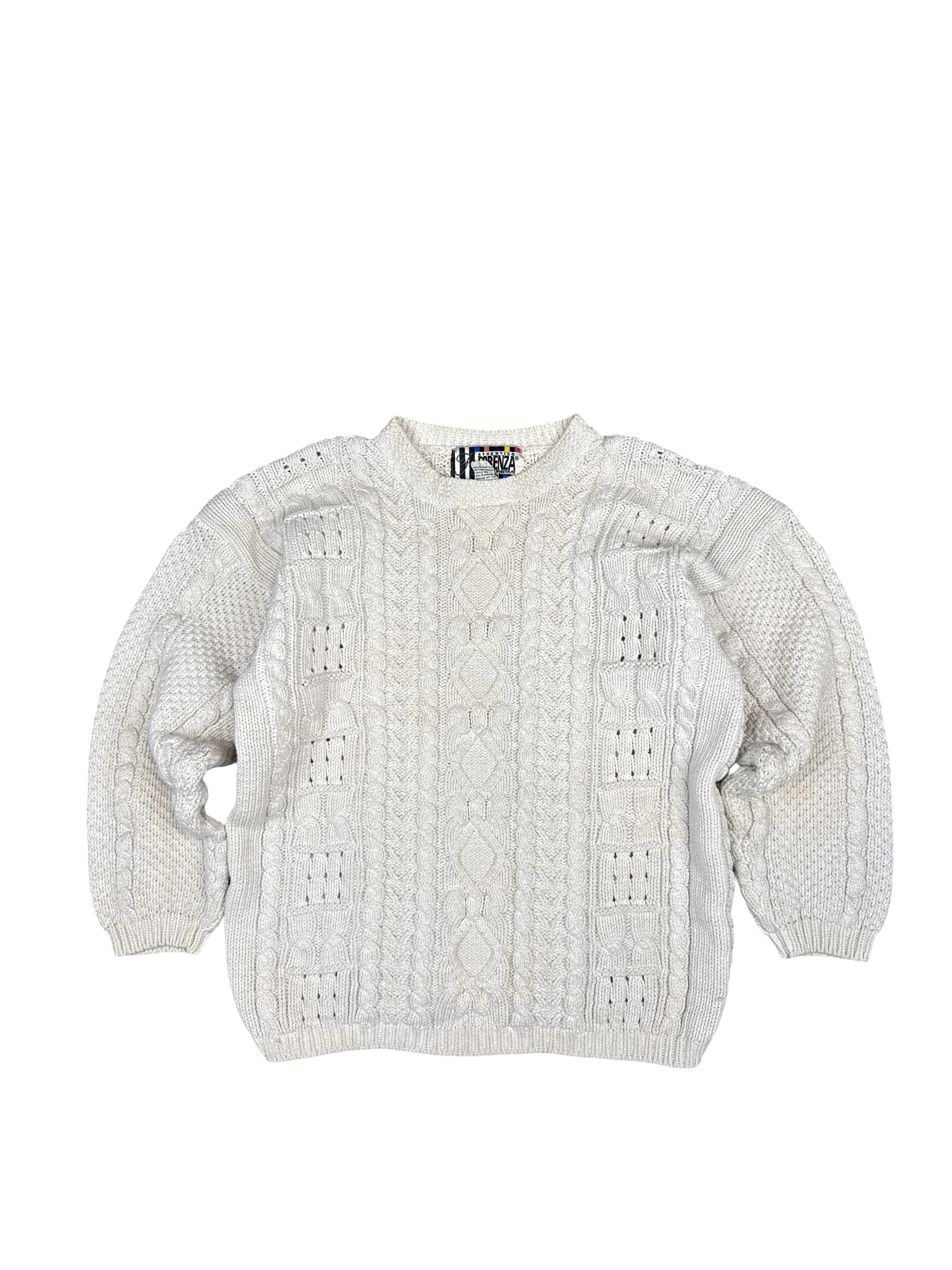 1980s Forenza Cable Knit Sweater (M)