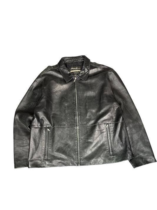 Eddie Bauer Genuine Leather Zip Jacket (XL)