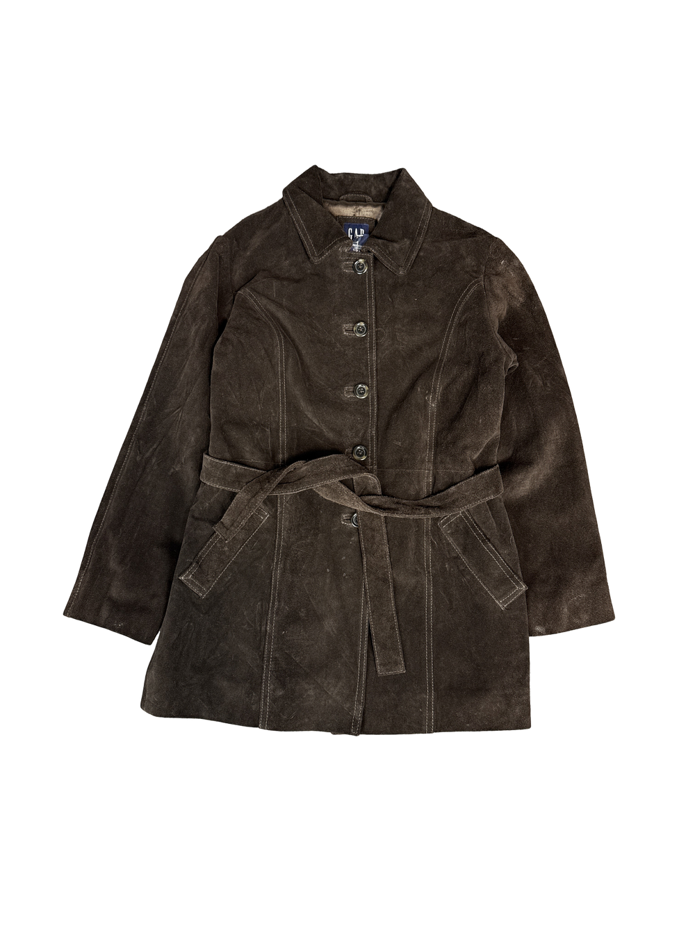 GAP Genuine Leather Belted Jacket (M)