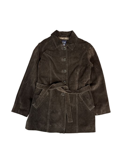 GAP Genuine Leather Belted Jacket (M)