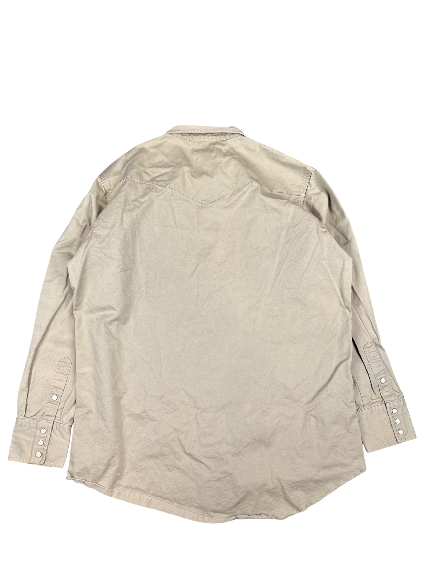 Wrangler Western Snap Button-Up Shirt (XL)