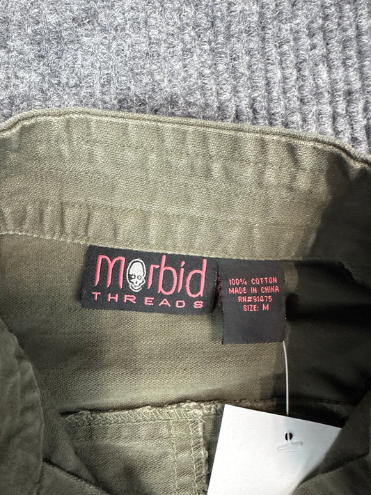 Morbid Threads Olive Military Graphic Jacket (M)