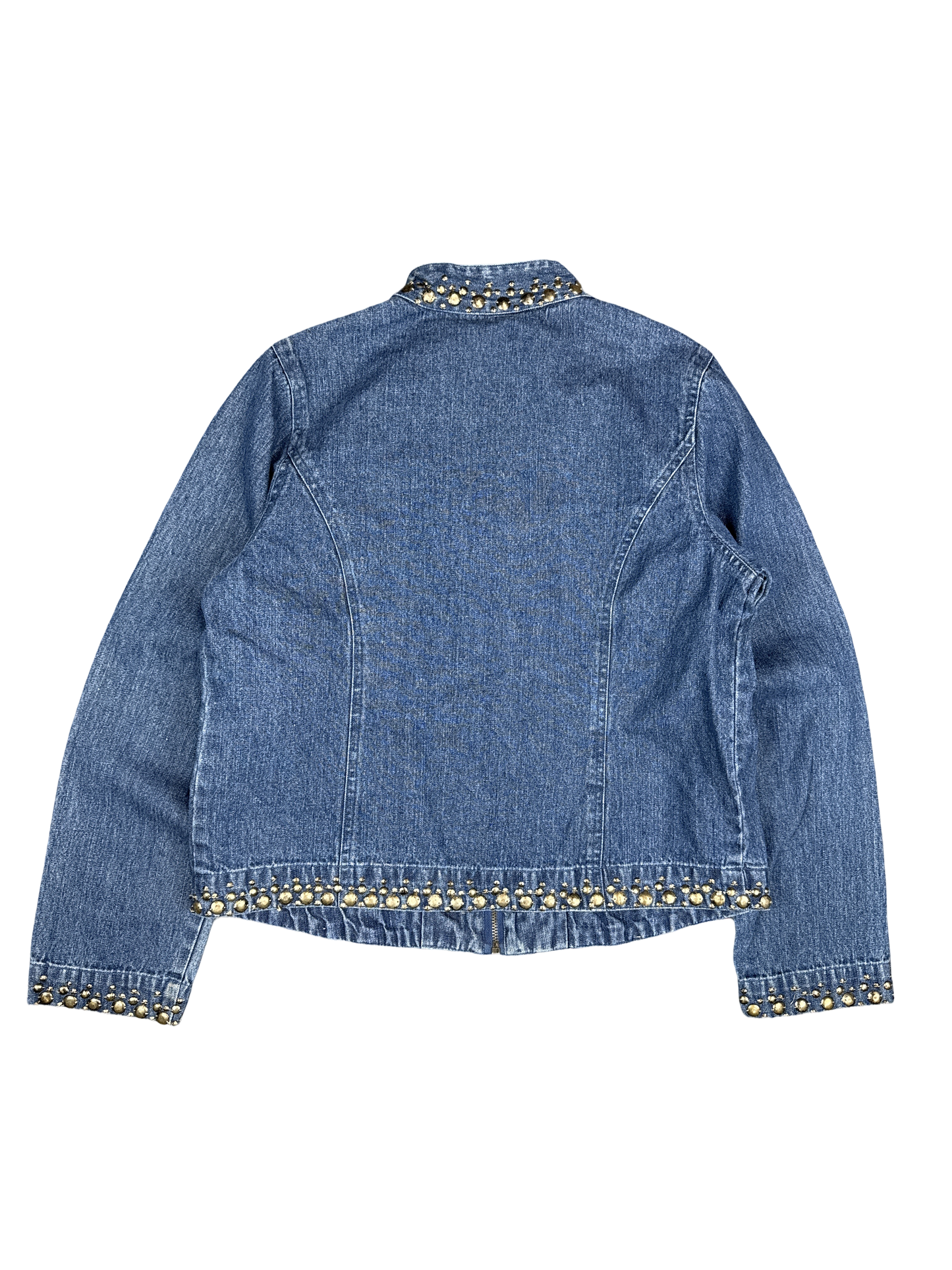 Y2K New Direction Studded Denim Jacket (S)
