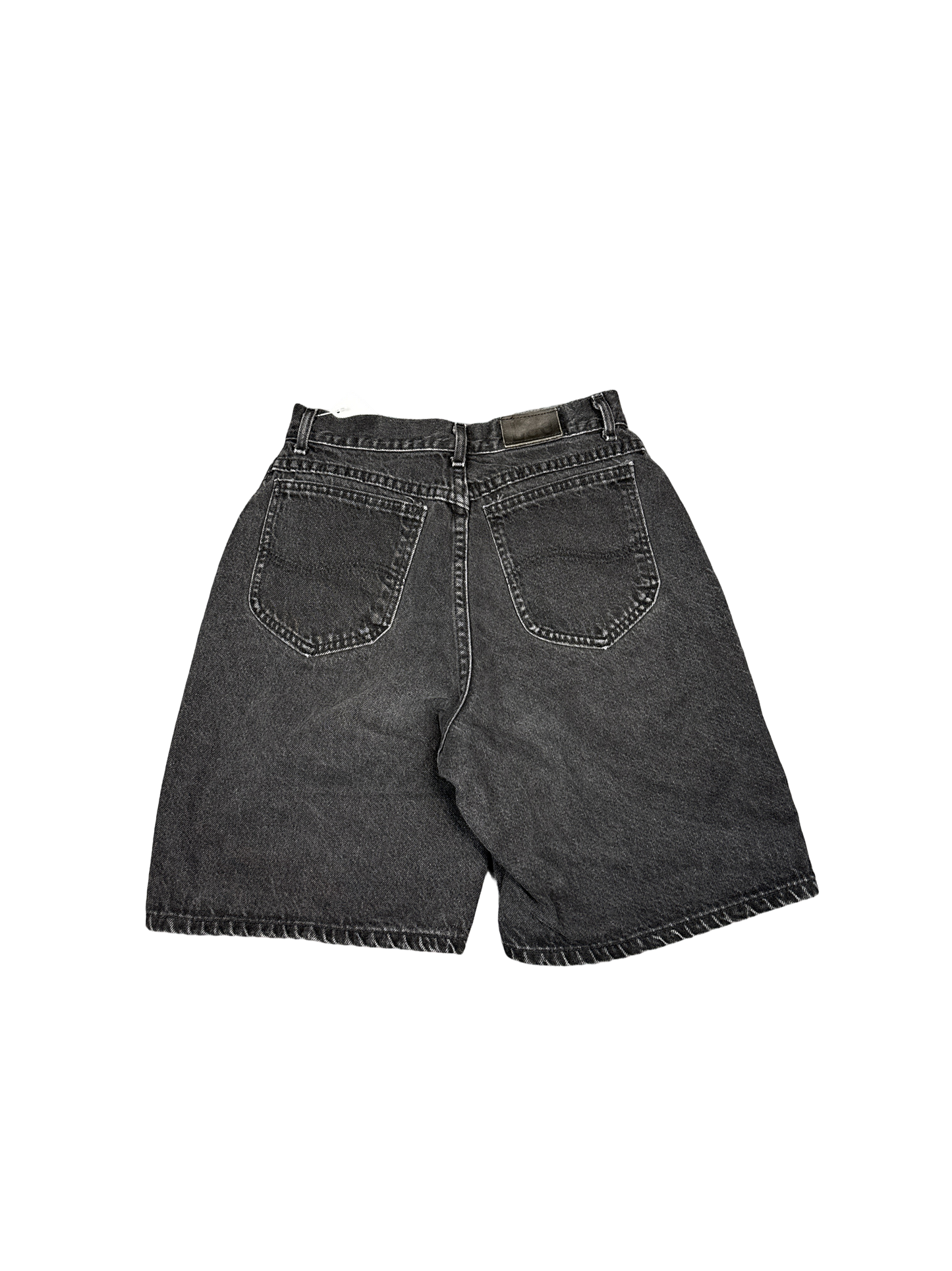 1990s Faded Black Denim Shorts (S)