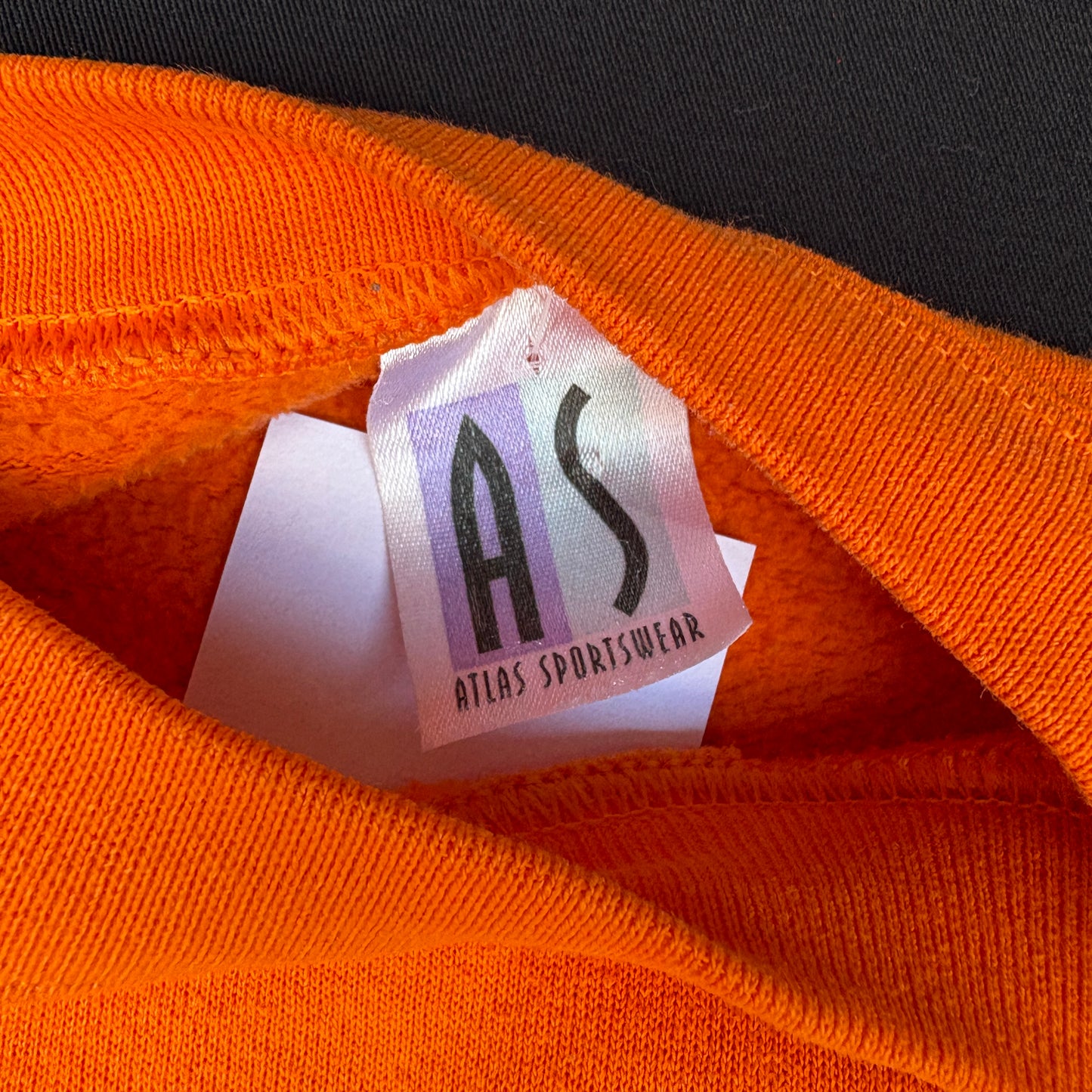 1990s Atlas Sportswear Halloween Bear & Cat Graphic Sweatshirt (L)