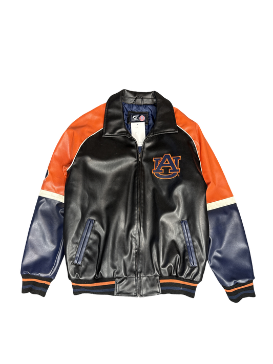 Auburn Tigers G-III Leather Varsity Jacket (S)
