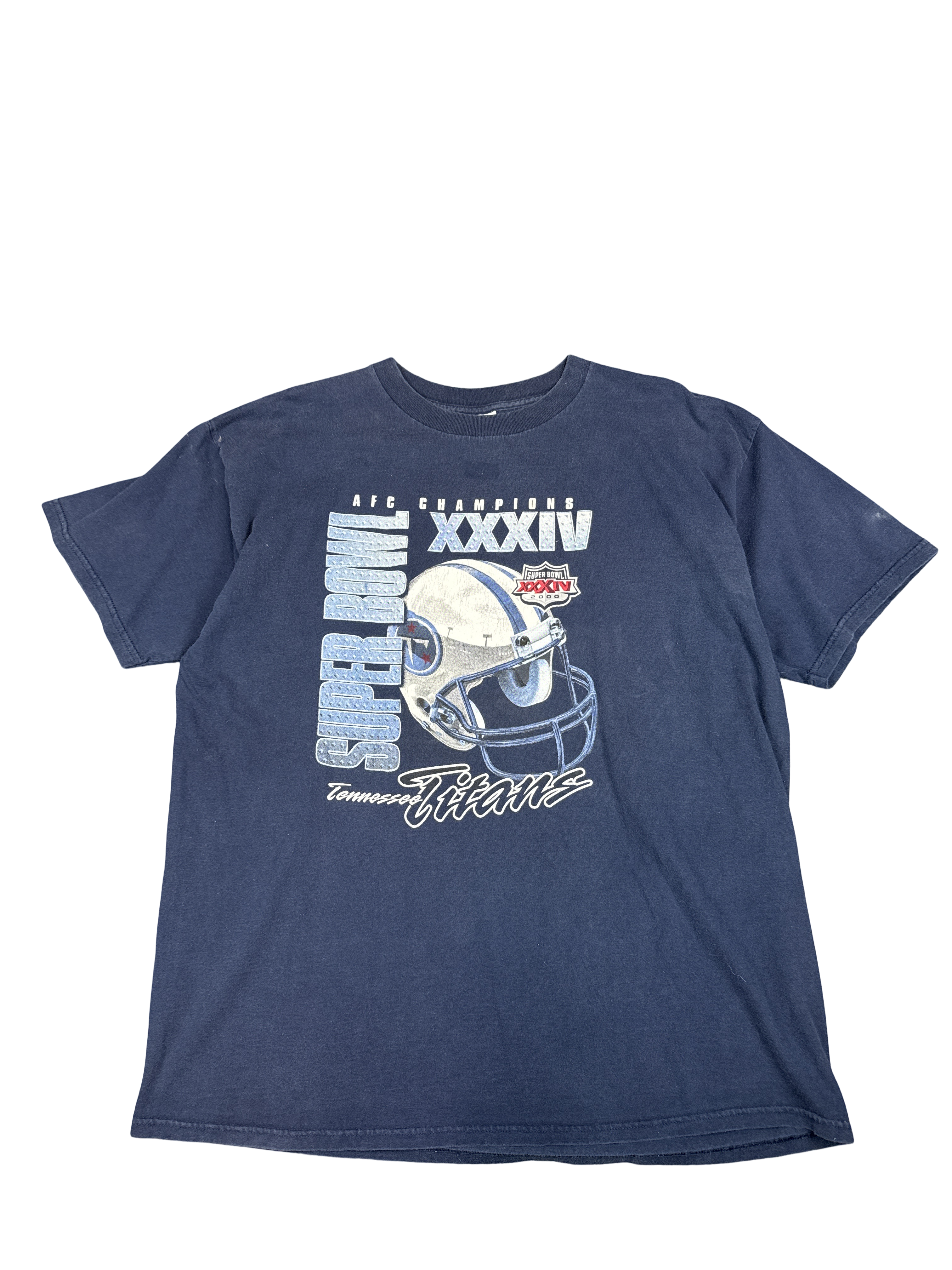 1990s Super Bowl XXXIV Tennessee Titans Graphic Tee (2XL)
