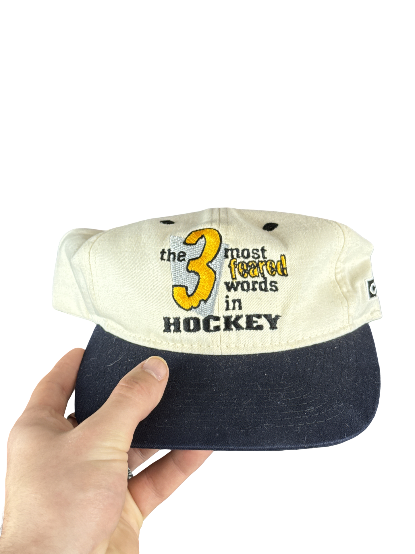 1990s CCM 'Mario Is Back' Hockey Graphic Snapback Hat (One Size)