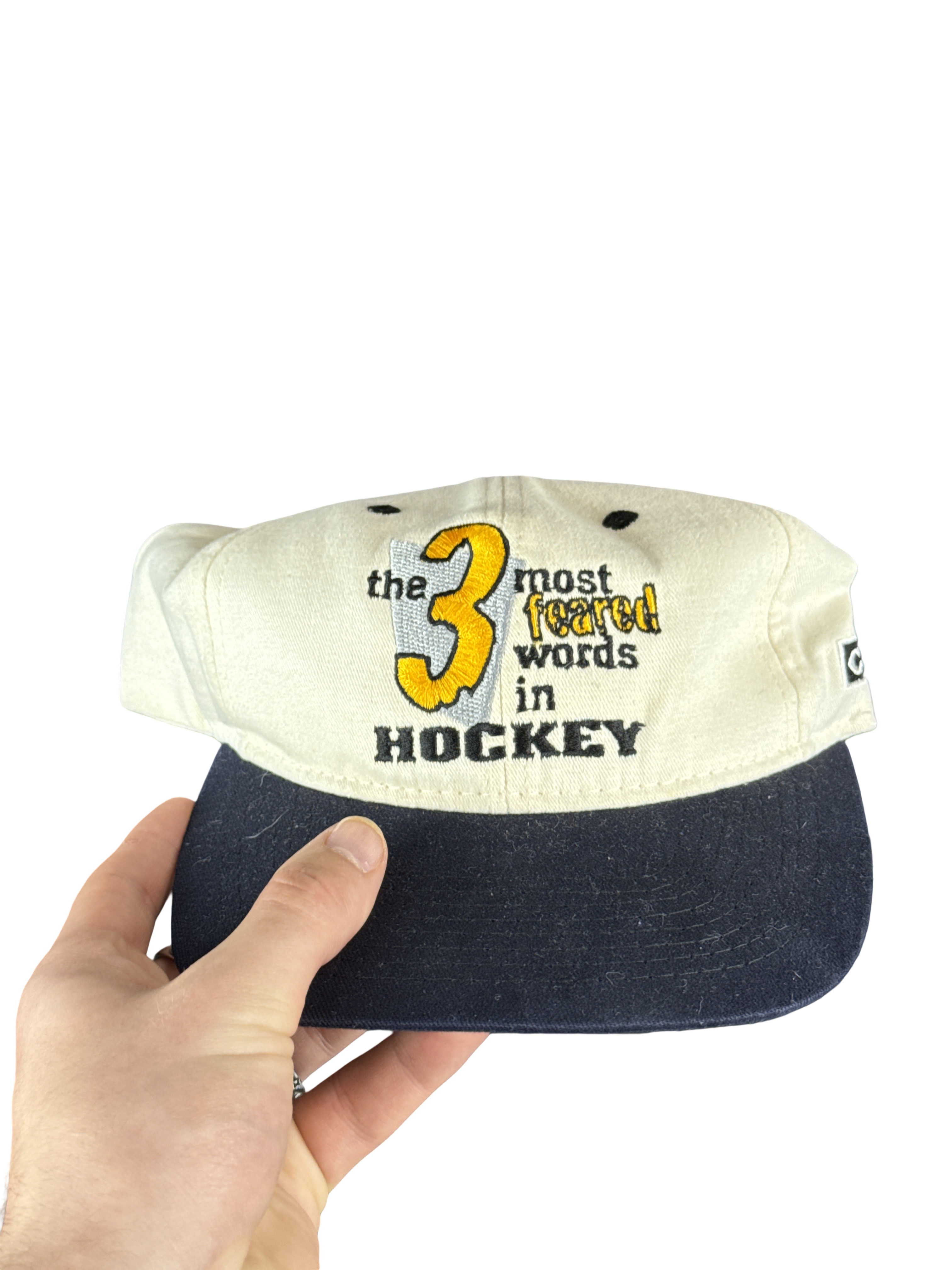 1990s CCM 'Mario Is Back' Hockey Graphic Snapback Hat (One Size)