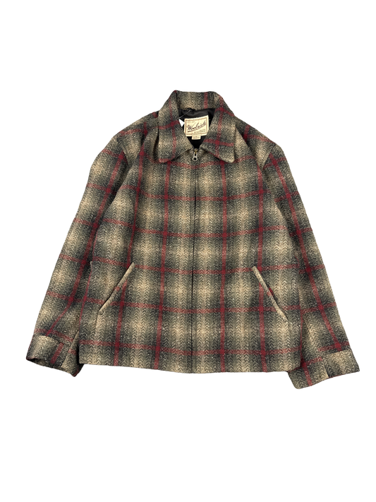 Woolrich Plaid Wool Zip Jacket (L)