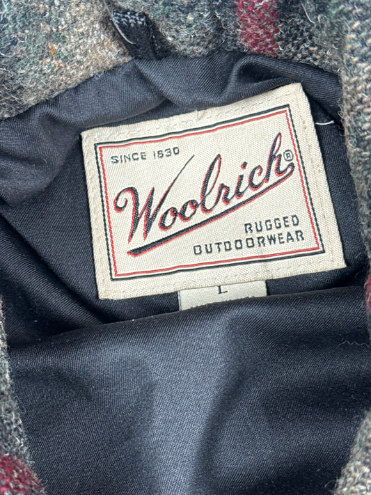 Woolrich Plaid Wool Zip Jacket (L)
