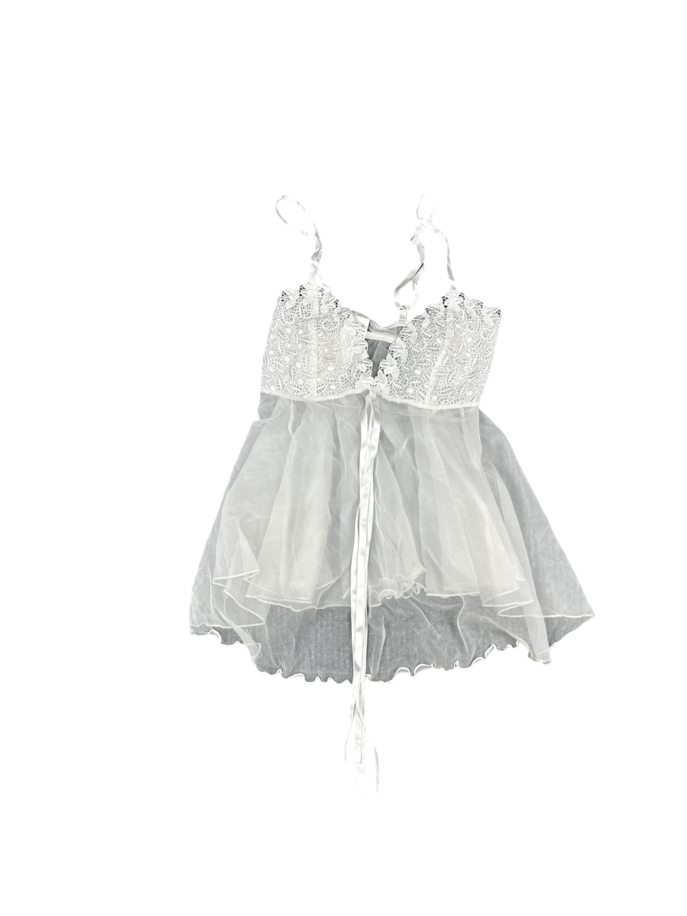 Sheer Lace Babydoll Lingerie Top by Seductive Wear (S)