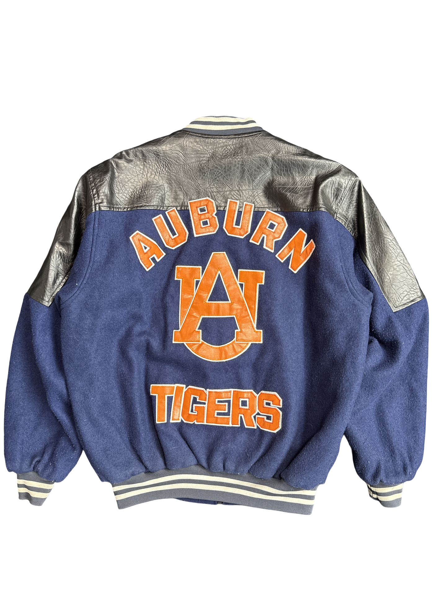 Auburn Tigers Wool & Leather Varsity Jacket (L)