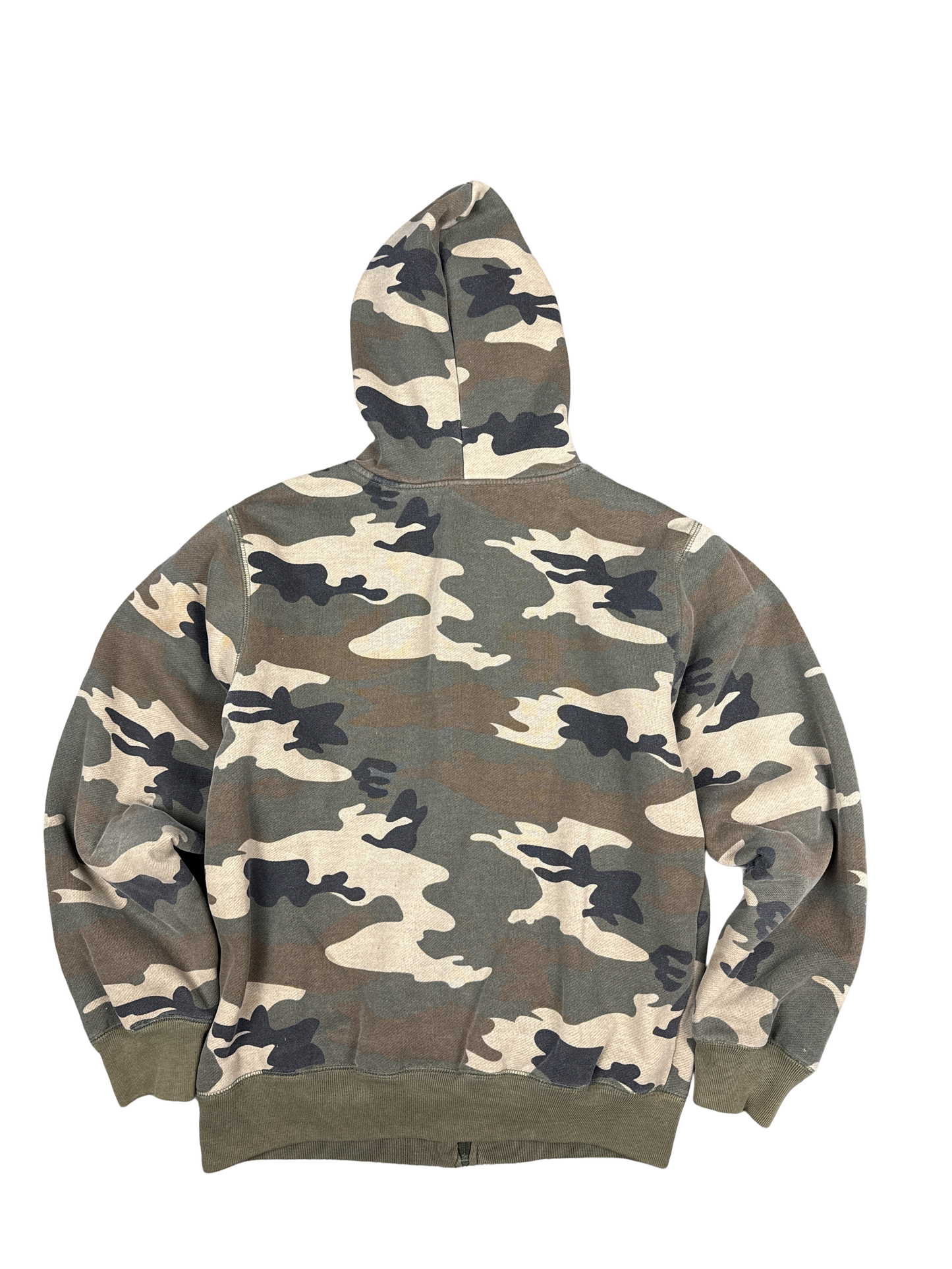 Camo Fleece-Lined Zip Hoodie – Faded Glory (XL)