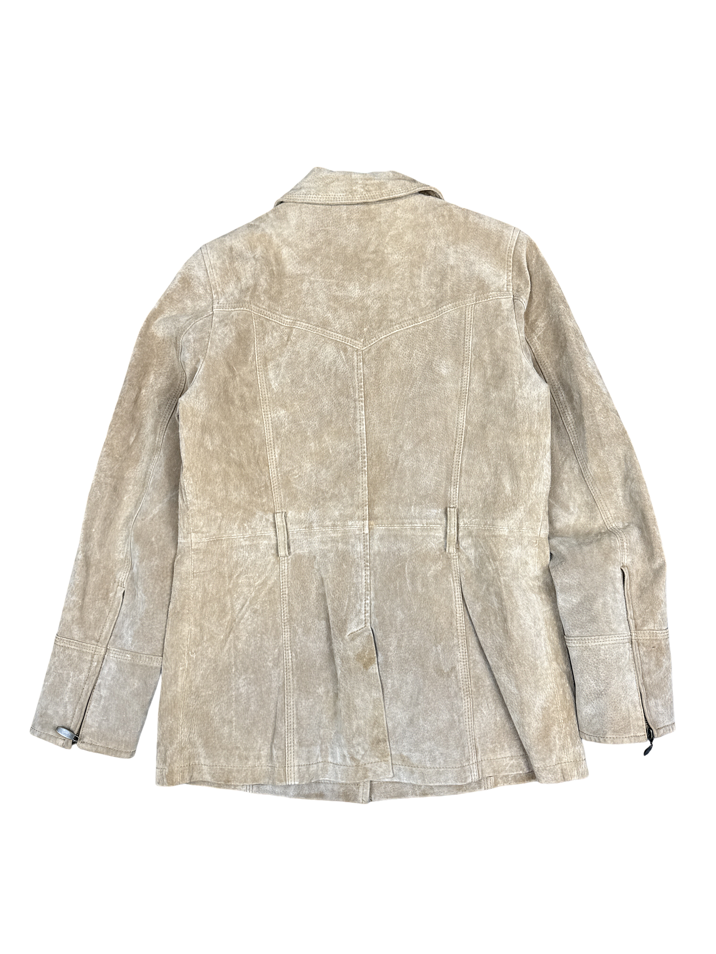 Suede Leather Utility Jacket by Perfect (XS)